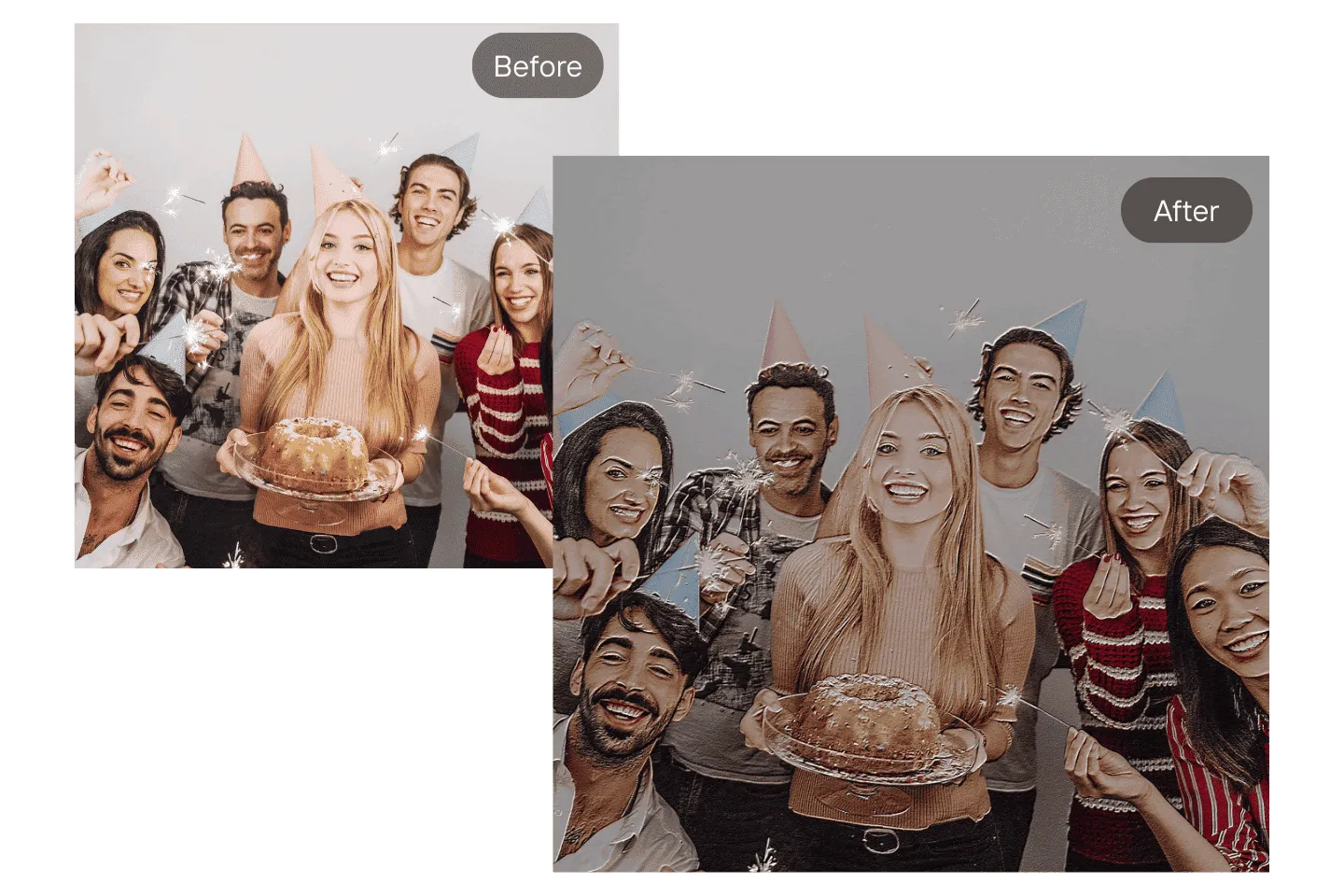 Highlight textures and fine details in images using the emboss filter available on ArtsFlick