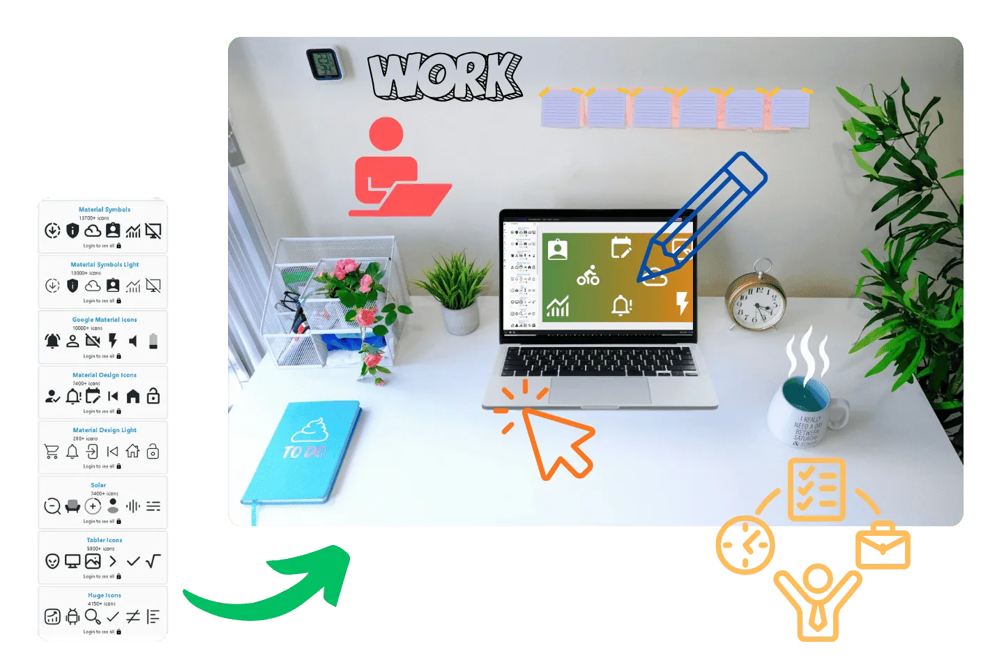 Add fun icons to photos with ArtsFlick online image editor