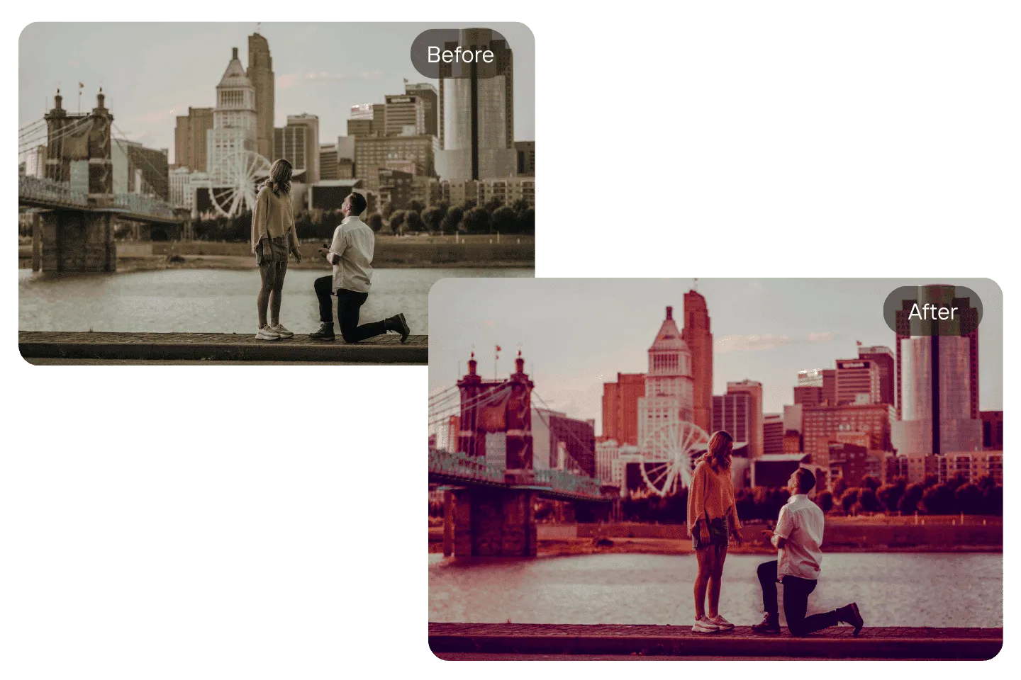 Apply Technicolor effect to your photos with ArtsFlick’s online photo editor for vivid and cinematic colors