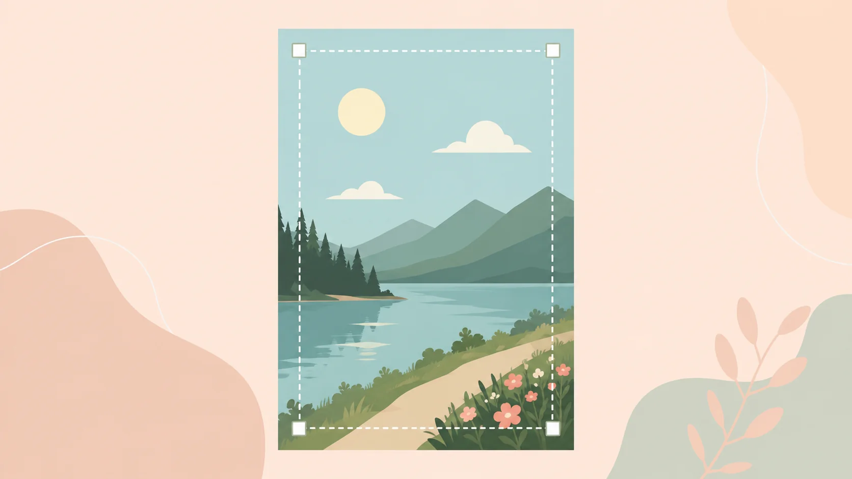 Instagram Story frame with top and bottom safe zones marked where interface buttons appear