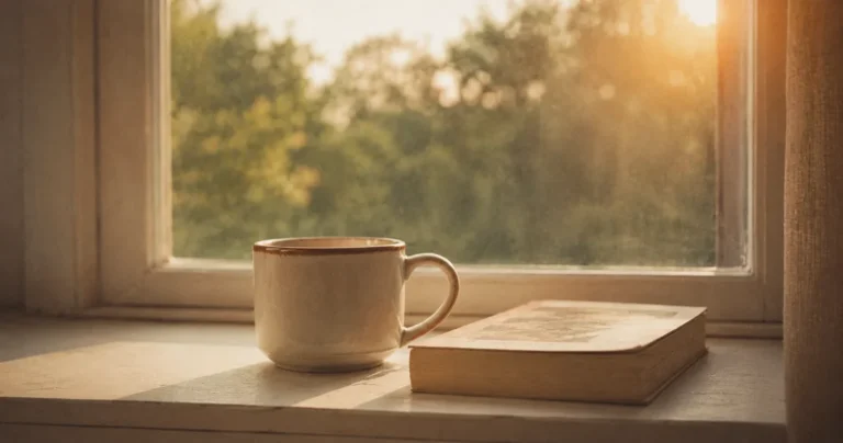 Warm faded film-look photo with visible grain